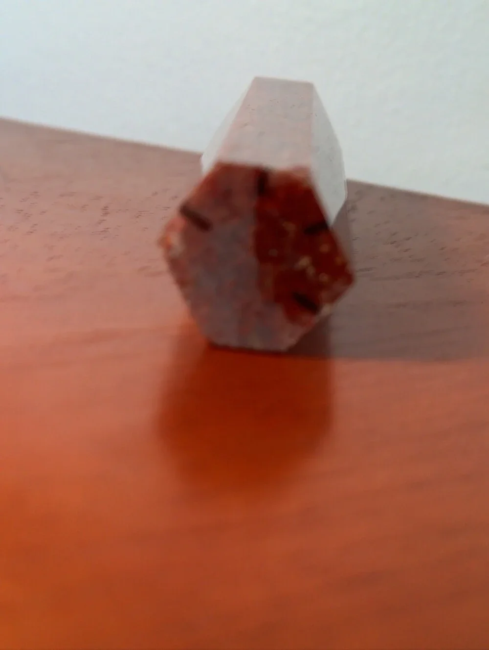 Polished Red Strawberry Quartz Crystal Tower